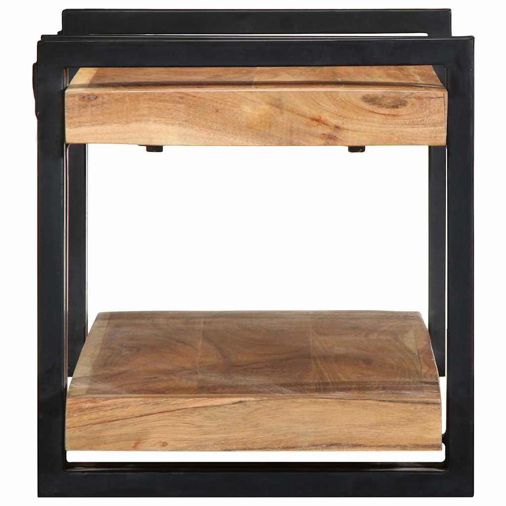 Ράφι τοίχου 70x33x35 cm μασίφ ξύλο ακακίας - Pakobazaar