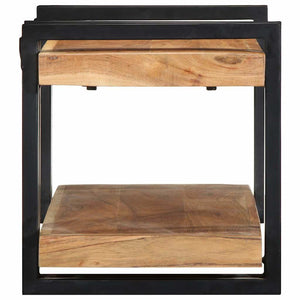 Ράφι τοίχου 70x33x35 cm μασίφ ξύλο ακακίας - Pakobazaar