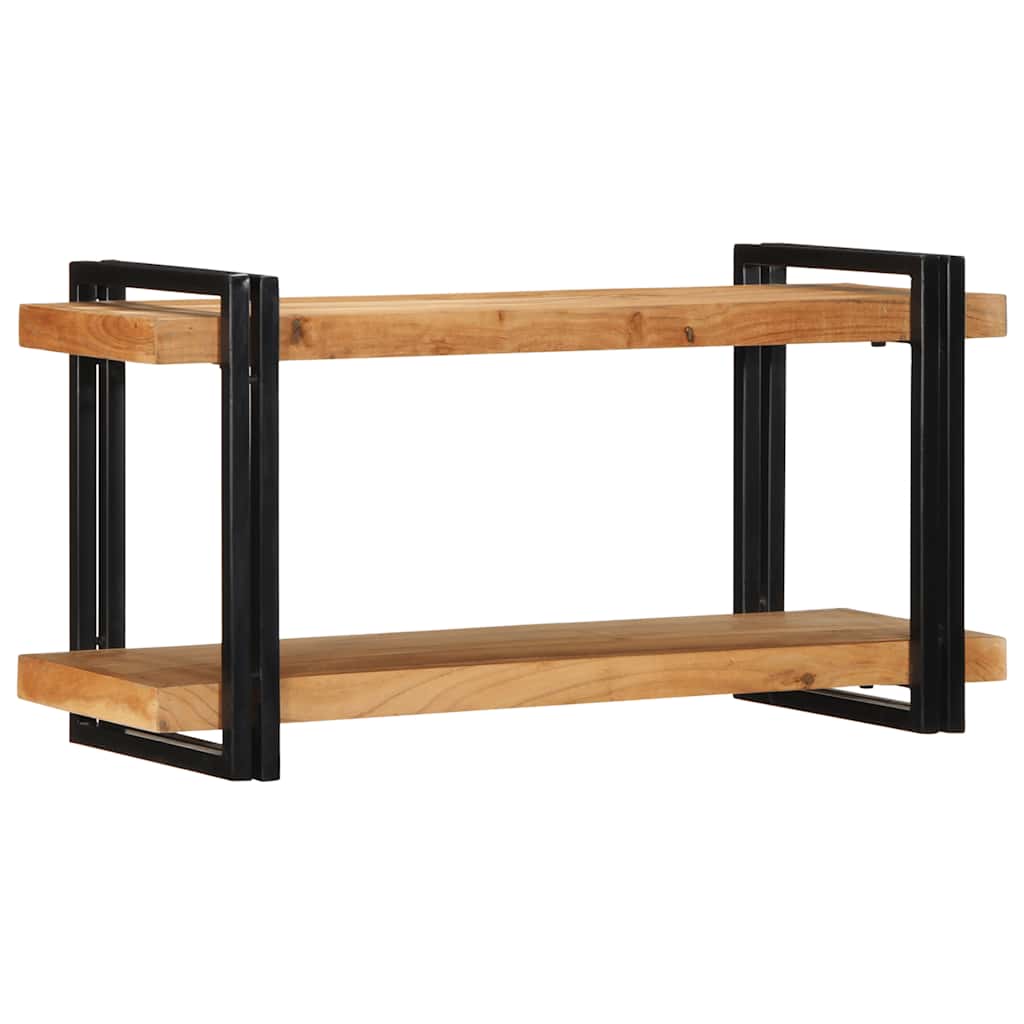 Ράφι τοίχου 90x33x45 cm μασίφ ξύλο ακακίας