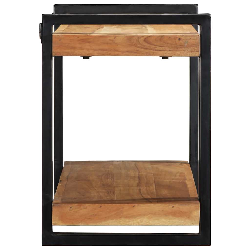 Ράφι τοίχου 90x33x45 cm μασίφ ξύλο ακακίας
