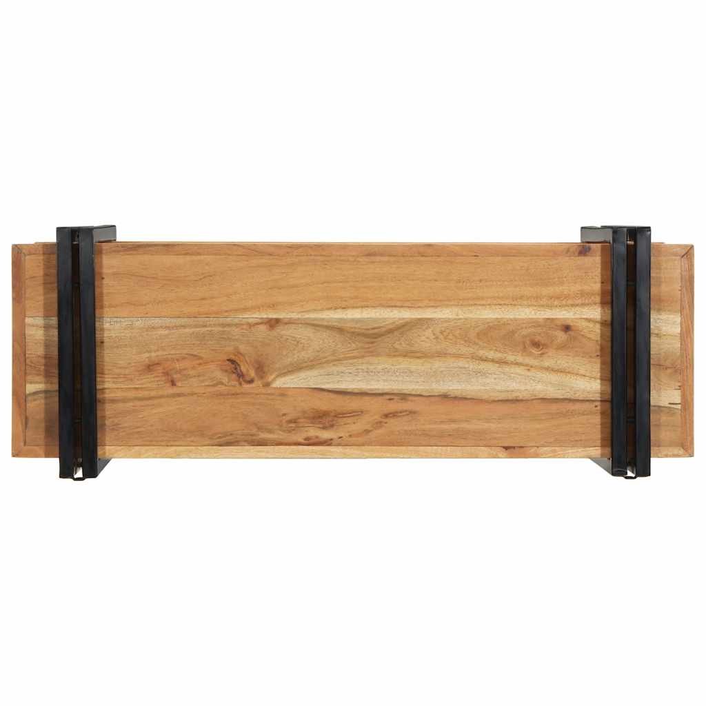 Ράφι τοίχου 90x33x45 cm μασίφ ξύλο ακακίας