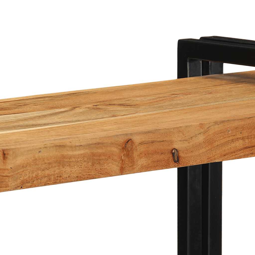 Ράφι τοίχου 90x33x45 cm μασίφ ξύλο ακακίας