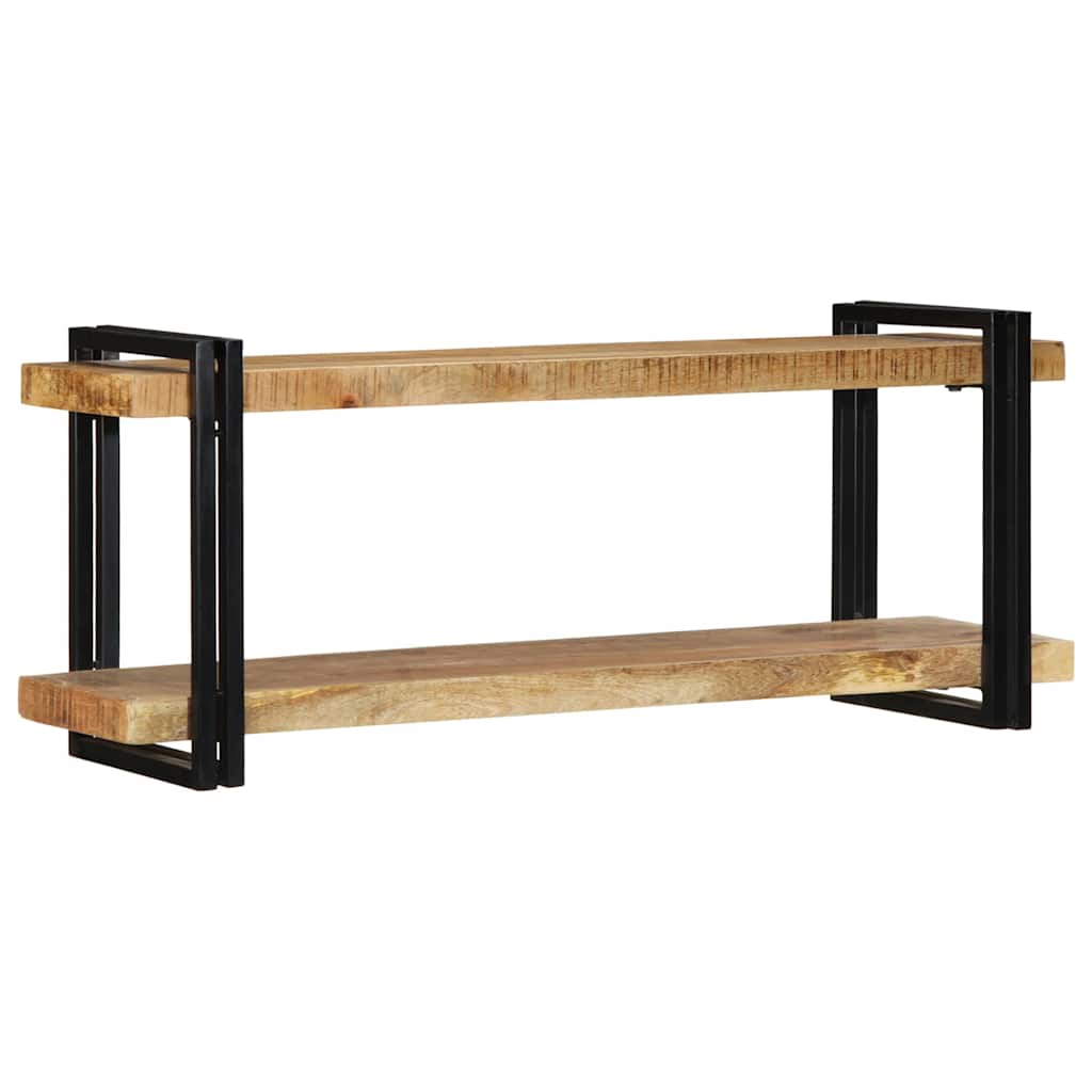 Ράφι τοίχου 110x33x45 cm Στερεό ακατέργαστο ξύλο Mango - Pakobazaar