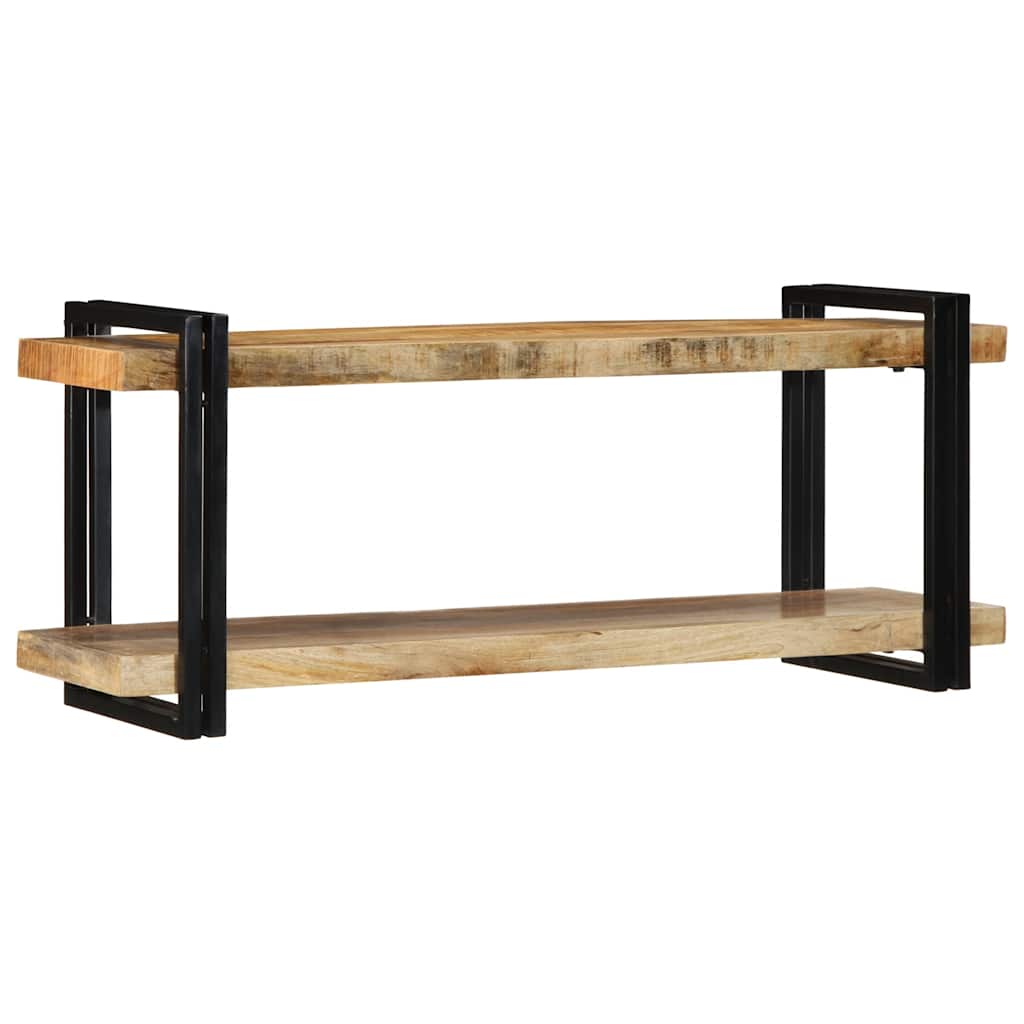 Ράφι τοίχου 110x33x45 cm Στερεό ακατέργαστο ξύλο Mango - Pakobazaar