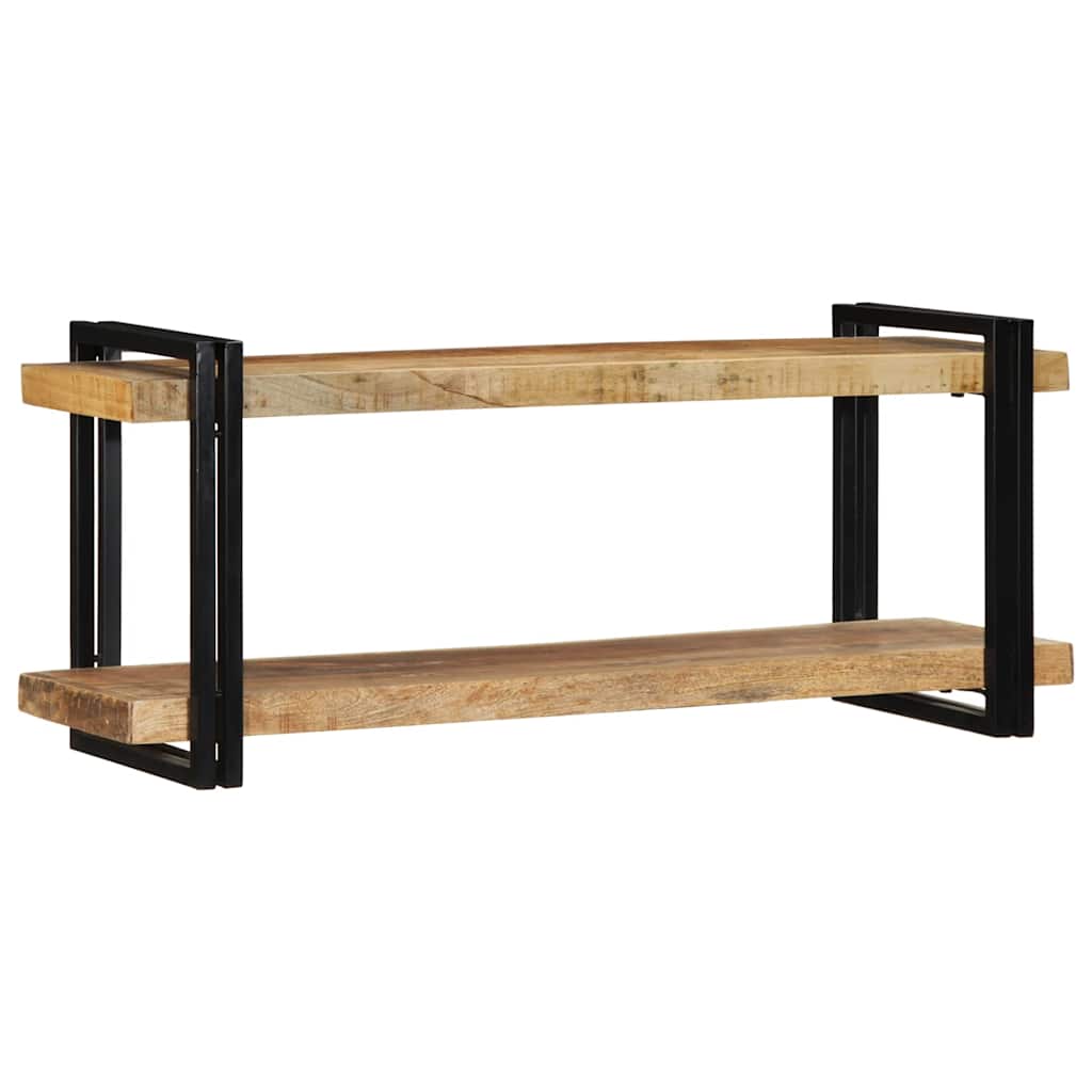 Ράφι τοίχου 110x33x45 cm Στερεό ακατέργαστο ξύλο Mango - Pakobazaar
