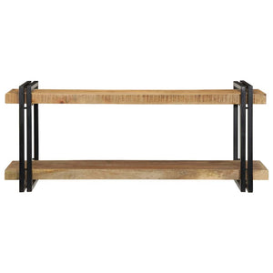 Ράφι τοίχου 110x33x45 cm Στερεό ακατέργαστο ξύλο Mango - Pakobazaar