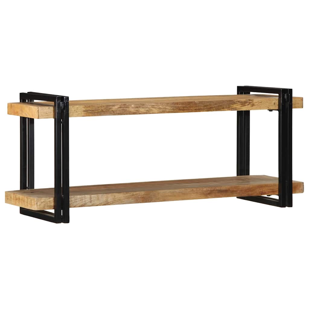 Ράφι τοίχου 110x33x45 cm Στερεό ακατέργαστο ξύλο Mango - Pakobazaar