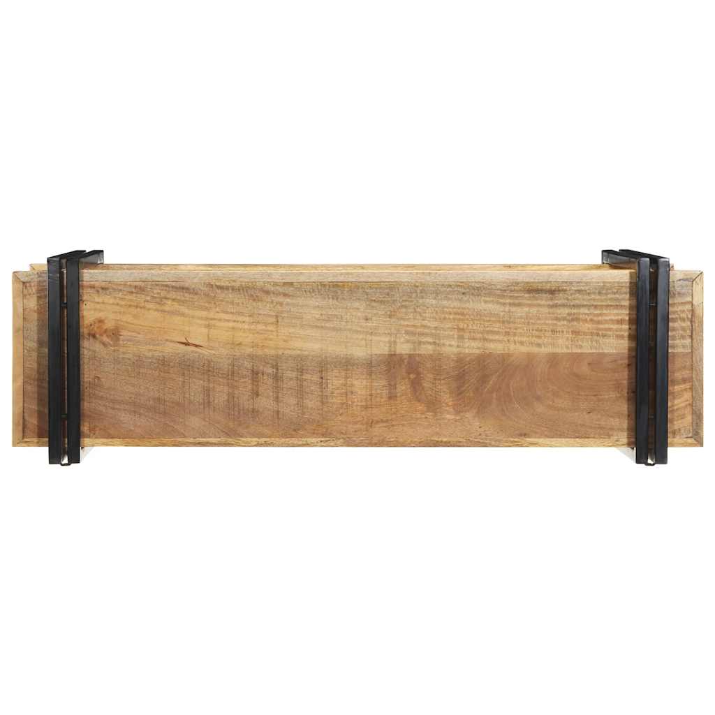 Ράφι τοίχου 110x33x45 cm Στερεό ακατέργαστο ξύλο Mango - Pakobazaar