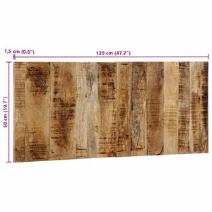 κεφαλάρι 120 cm μασίφ ακατέργαστο ξύλο Mango - Pakobazaar