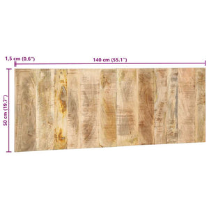 κεφαλάρι 140 cm μασίφ ακατέργαστο ξύλο Mango - Pakobazaar