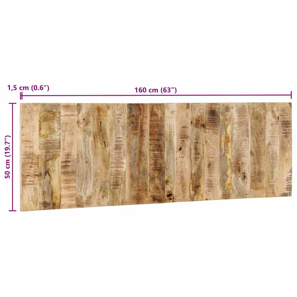 κεφαλάρι 160 cm μασίφ ακατέργαστο ξύλο Mango - Pakobazaar