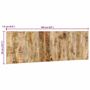 κεφαλάρι 160 cm μασίφ ακατέργαστο ξύλο Mango - Pakobazaar