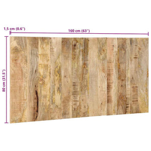 κεφαλάρι 160 cm μασίφ ακατέργαστο ξύλο Mango - Pakobazaar