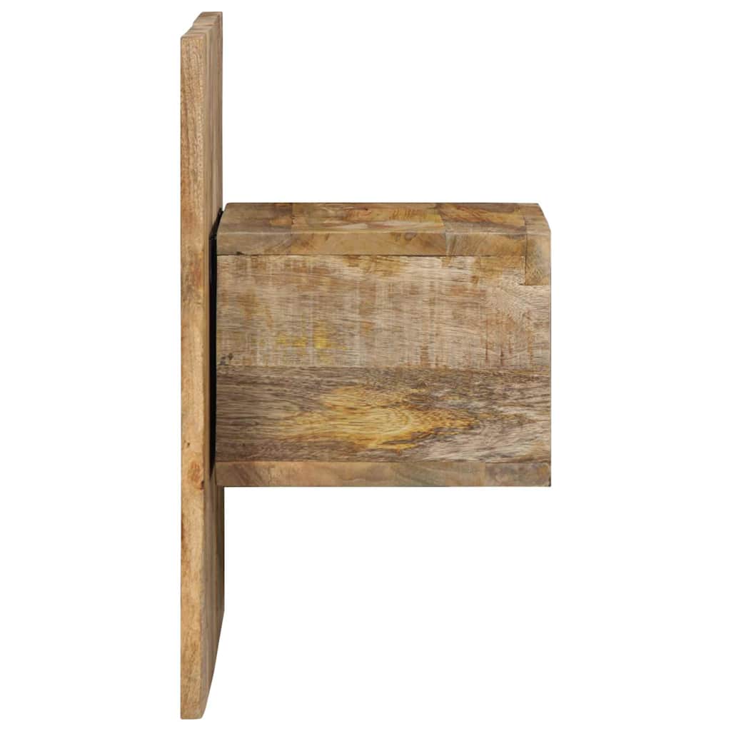 Κομοδίνο 50x27x50 cm Στερεό ακατέργαστο ξύλο Μάνγκο - Pakobazaar