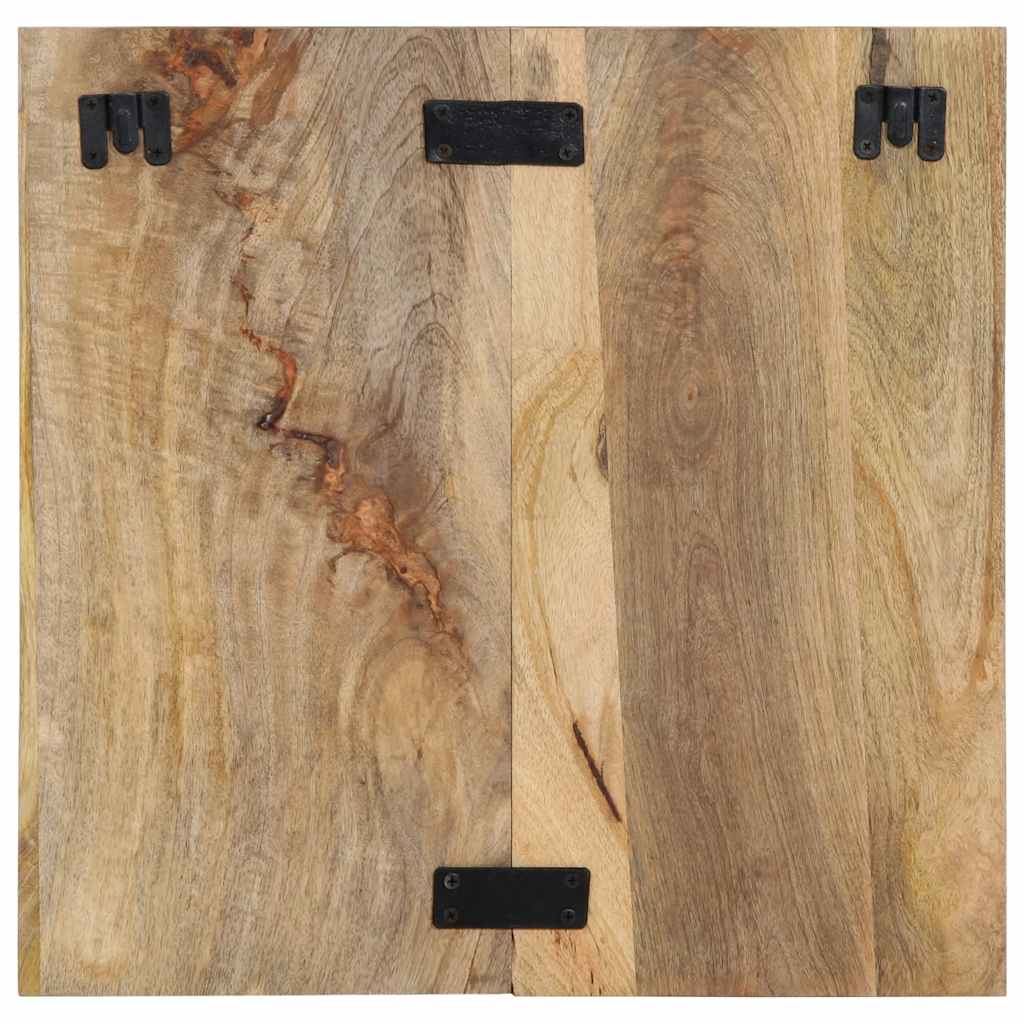 Κομοδίνο 50x27x50 cm Στερεό ακατέργαστο ξύλο Μάνγκο - Pakobazaar