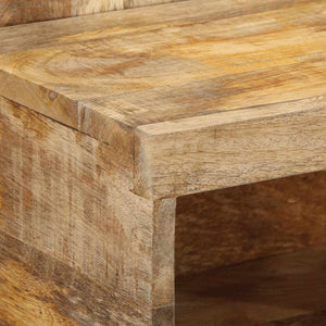 Κομοδίνο 50x27x50 cm Στερεό ακατέργαστο ξύλο Μάνγκο - Pakobazaar