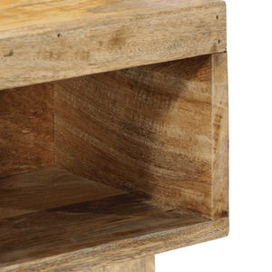 Κομοδίνο 50x27x50 cm Στερεό ακατέργαστο ξύλο Μάνγκο - Pakobazaar