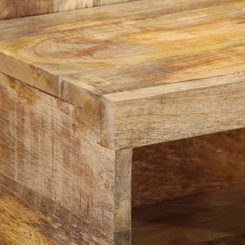 Κομοδίνο 50x27x50 cm Στερεό ακατέργαστο ξύλο Μάνγκο