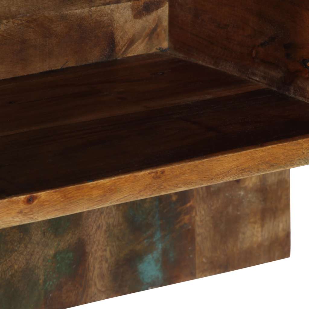 Κομοδίνο Πολύχρωμο ντουλάπι 50x27x50cm Στερεό ξύλο αναγεννημένο