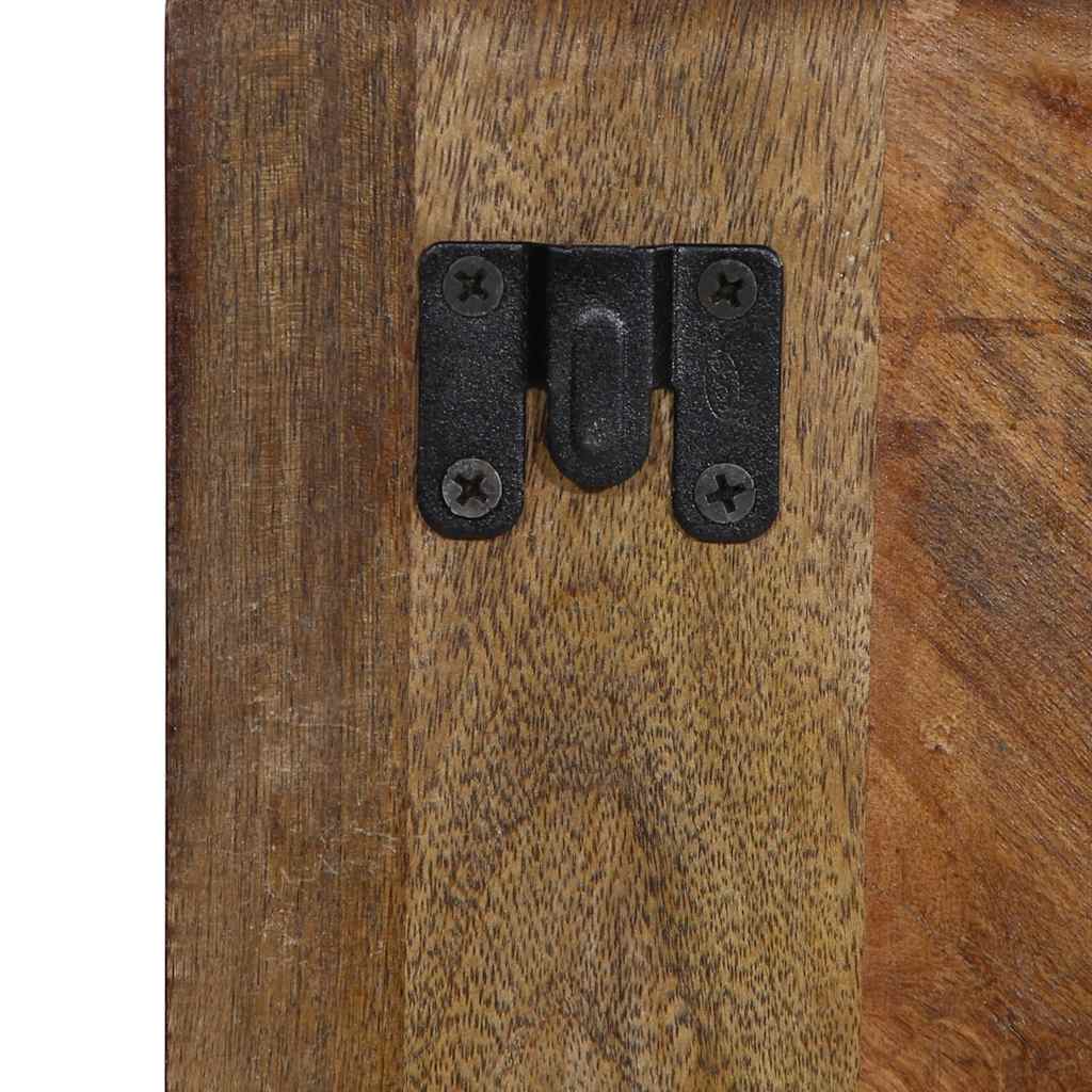 Κομοδίνο Πολύχρωμο ντουλάπι 50x27x50cm Στερεό ξύλο αναγεννημένο