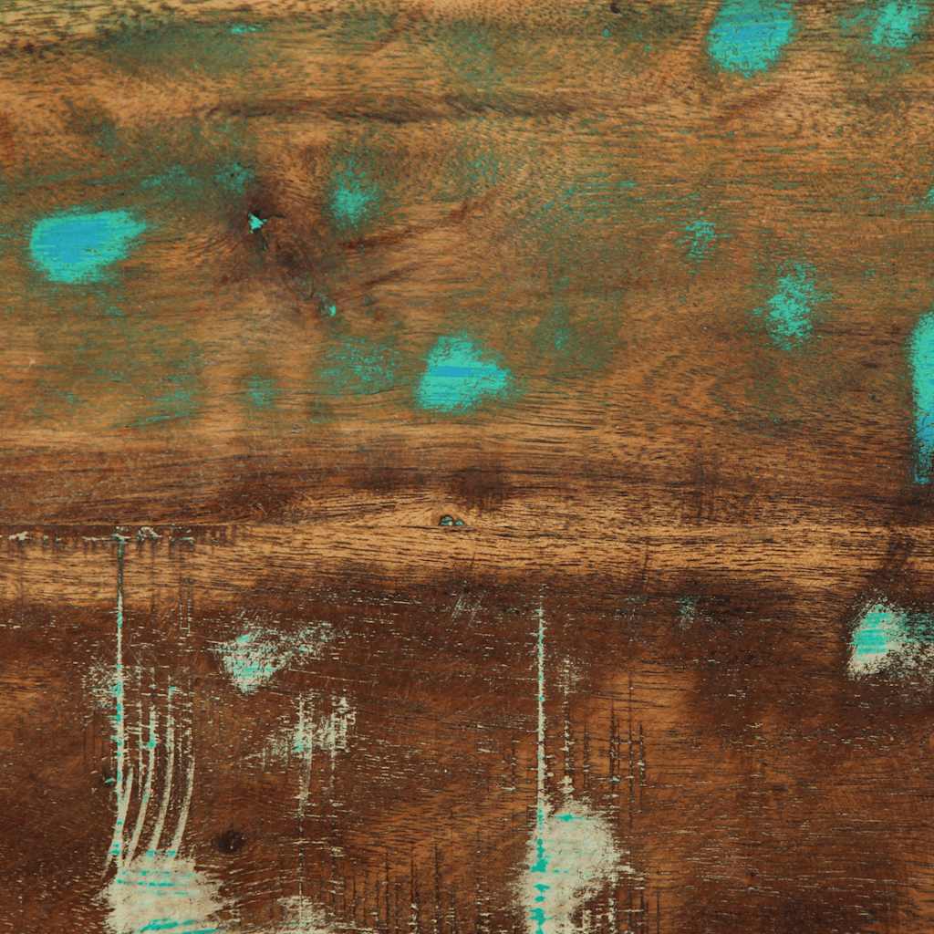 Κομοδίνο Πολύχρωμο ντουλάπι 50x27x50cm Στερεό ξύλο αναγεννημένο