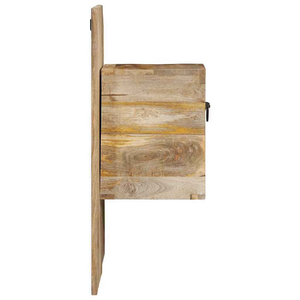 Κομοδίνο 60x32x80 cm Στερεό ακατέργαστο ξύλο Μάνγκο - Pakobazaar