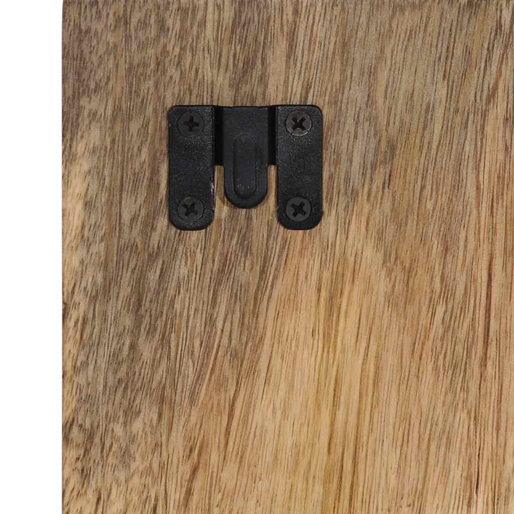 Κομοδίνο 60x32x80 cm Στερεό ακατέργαστο ξύλο Μάνγκο - Pakobazaar