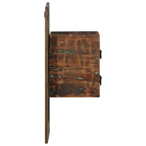Κομοδίνο Πολύχρωμο ντουλάπι 60x32x80cm Στερεό ξύλο αναγεννημένο