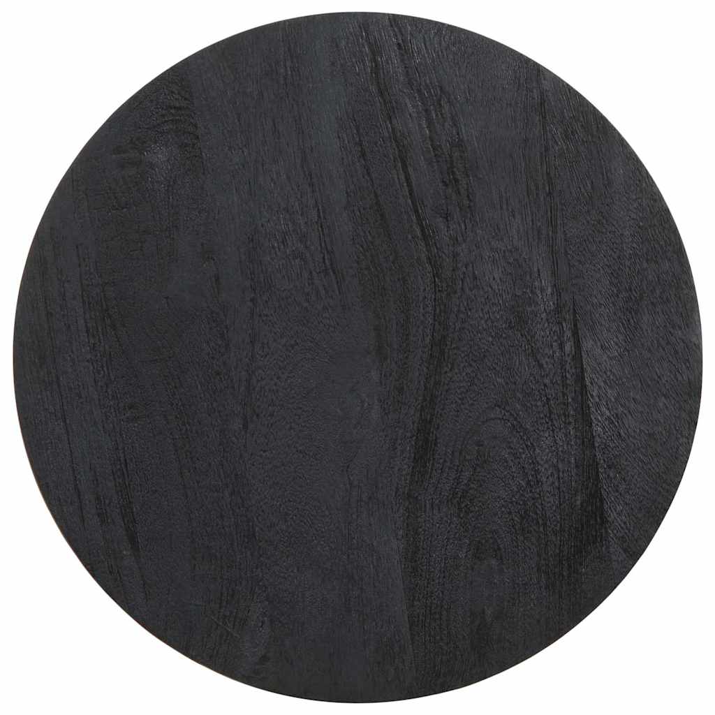 Τραπεζάκι Μαύρο Ø40x40 cm από μασίφ ξύλο Mango - Pakobazaar