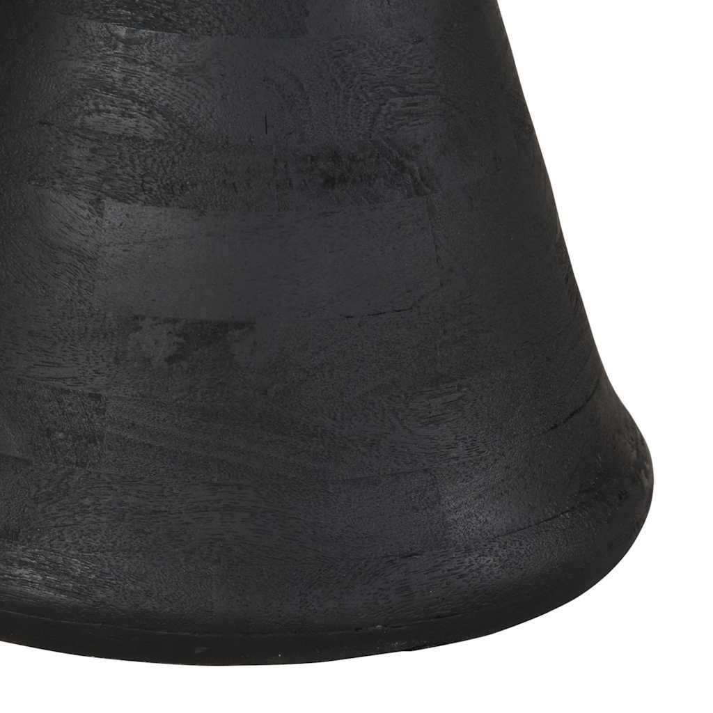 Τραπεζάκι Μαύρο Ø50x40 cm από μασίφ ξύλο Mango - Pakobazaar