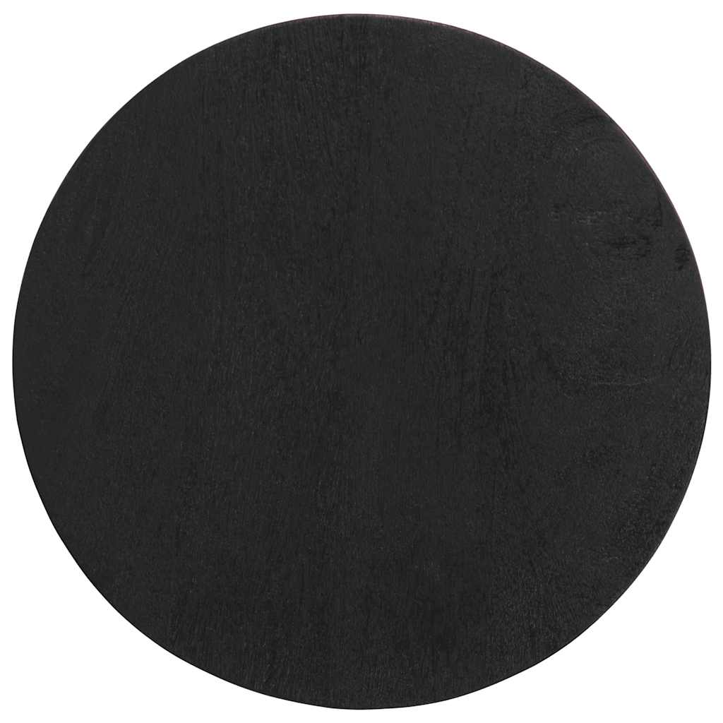 Τραπεζάκι Μαύρο Ø30x60 cm από μασίφ ξύλο Mango
