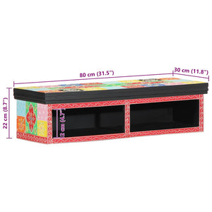 Ντουλάπι TV Πολύχρωμο 80 x 30 x 22 εκ Επεξεργασμένο ξύλο