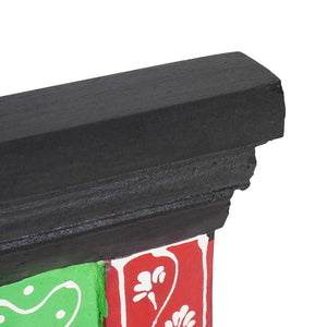 Κρεμάστρα Μαύρο 80 x 25 x 2 cm Στερεό ξύλο μάνγκο - Pakobazaar
