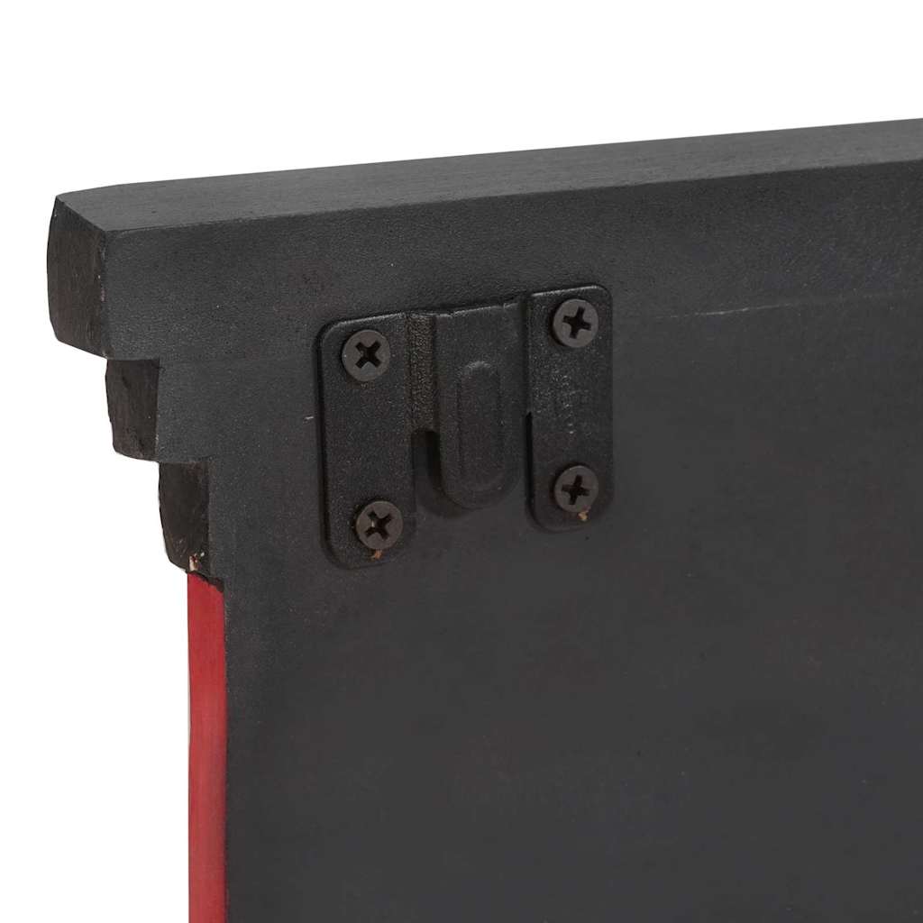 Κρεμάστρα Μαύρο 80 x 25 x 2 cm Στερεό ξύλο μάνγκο - Pakobazaar