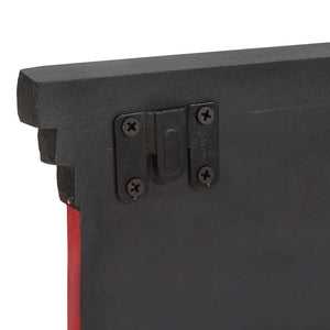 Κρεμάστρα Μαύρο 80 x 25 x 2 cm Στερεό ξύλο μάνγκο - Pakobazaar