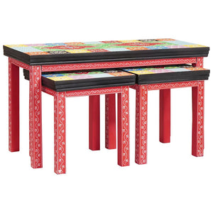 End Table 2 τεμ. Πολύχρωμο 90 x 40 x 50 cm
