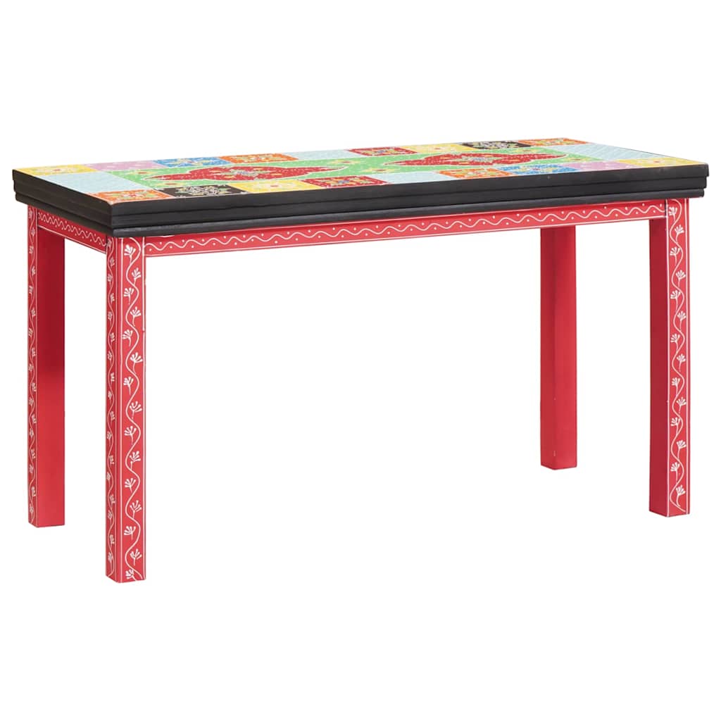 End Table 2 pcs Πολύχρωμο Στερεό Ξύλο Μάνγκο και Μηχανικά Ξύλα