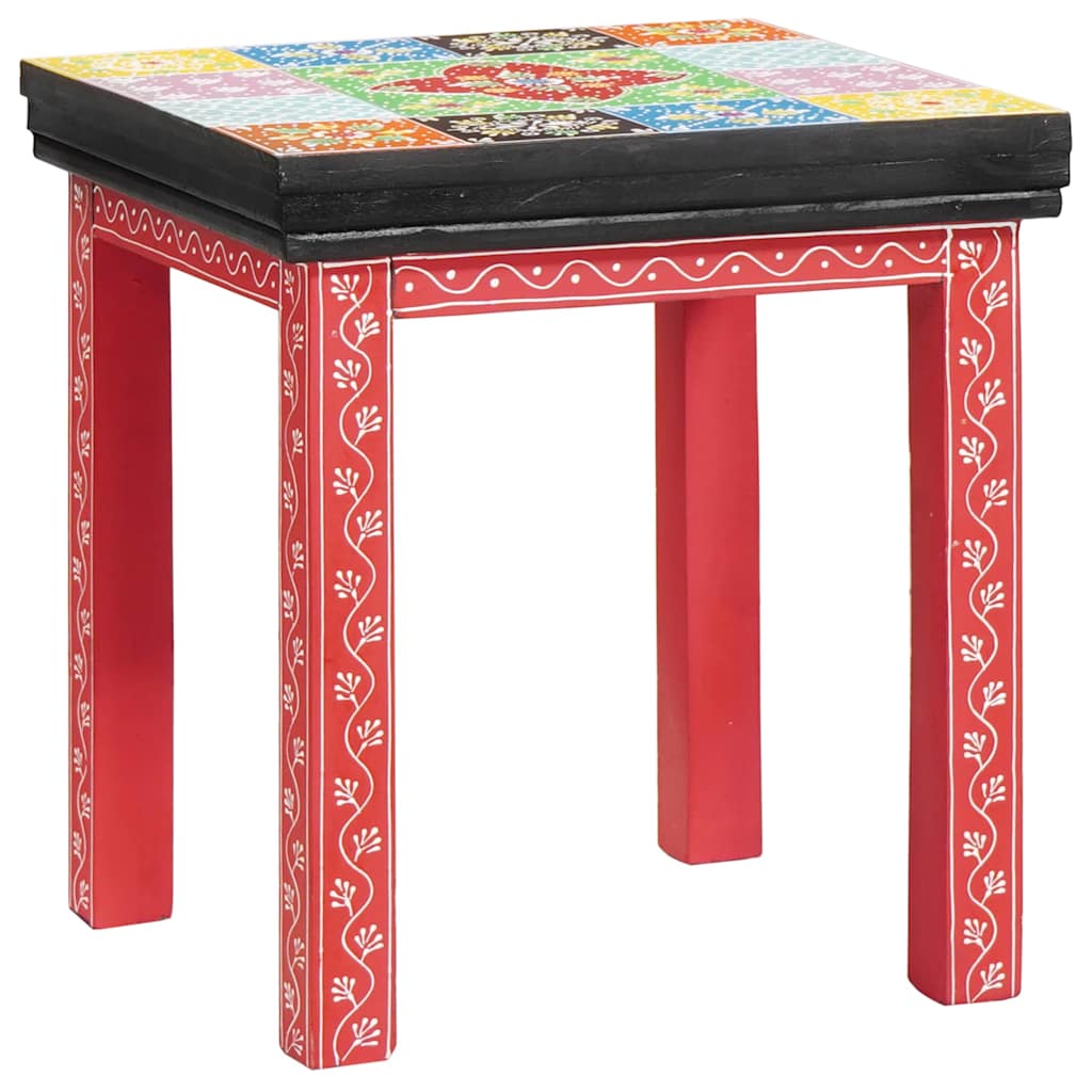 End Table 2 pcs Πολύχρωμο Στερεό Ξύλο Μάνγκο και Μηχανικά Ξύλα