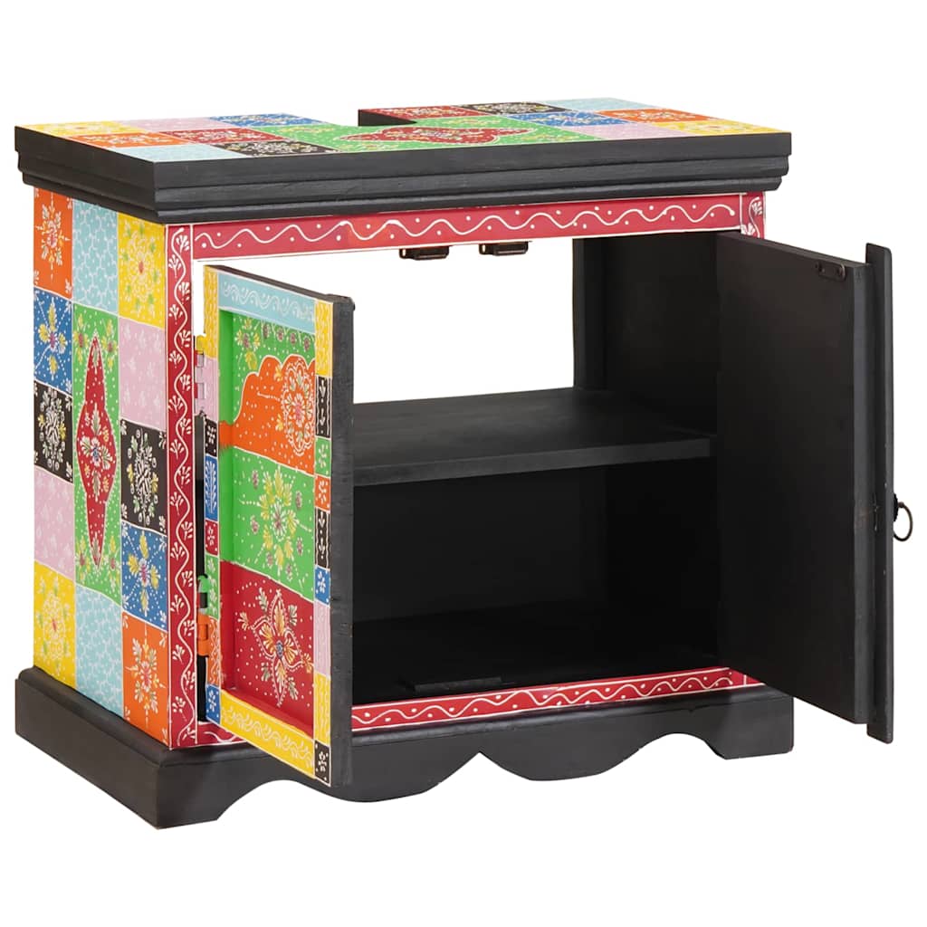 Ντουλάπι νιπτήρα Καφέ 60 x 35 x 55 cm Στερεό ξύλο μάνγκο