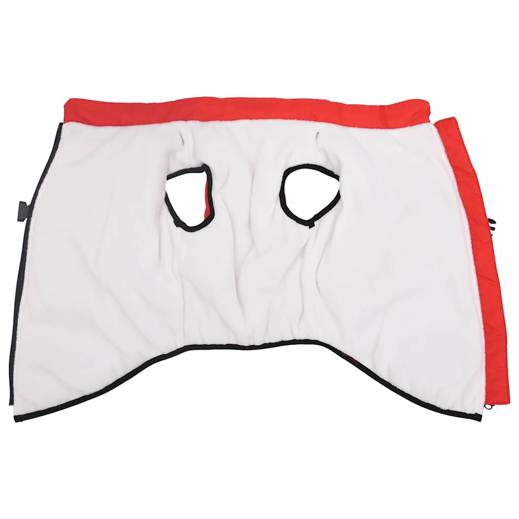 παλτό σκύλου με ιμάντα αδιάβροχο αντανακλαστικό κόκκινο L48 - Pakobazaar