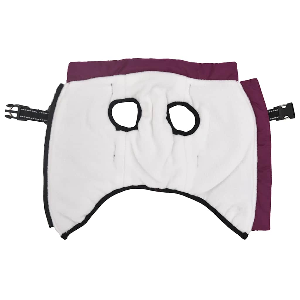 παλτό σκύλου με ιμάντα αδιάβροχο αντανακλαστικό μοβ L32