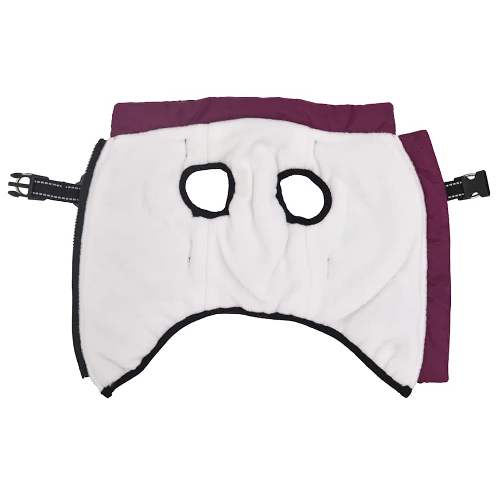 παλτό σκύλου με ιμάντα αδιάβροχο αντανακλαστικό μοβ L40