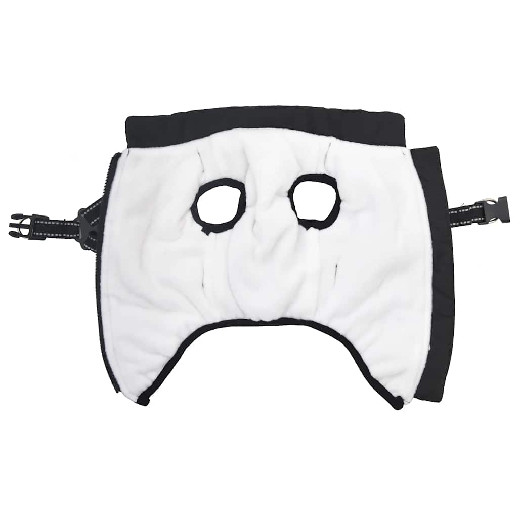 παλτό σκύλου με ιμάντα αδιάβροχο αντανακλαστικό μαύρο L36