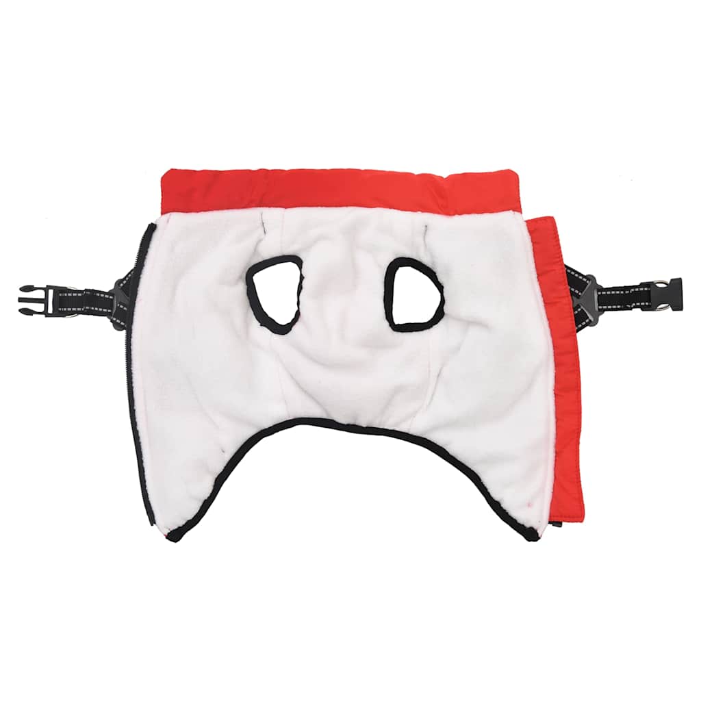 παλτό σκύλου με ιμάντα αδιάβροχο αντανακλαστικό κόκκινο L40