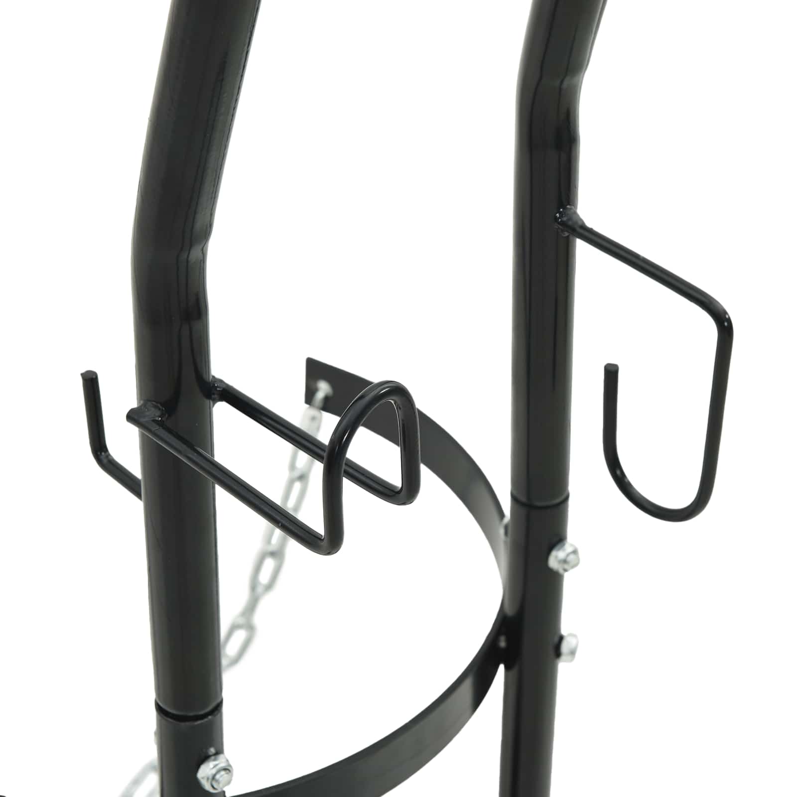 Χειροκίνητο Καρότσι Μαύρο και Κόκκινο 49 x 49 x 101 εκ Ατσάλι - Pakobazaar