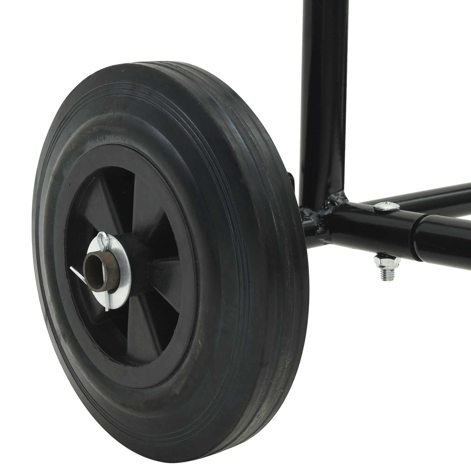 Χειροκίνητο Καρότσι Μαύρο και Κόκκινο 49 x 49 x 101 εκ Ατσάλι - Pakobazaar