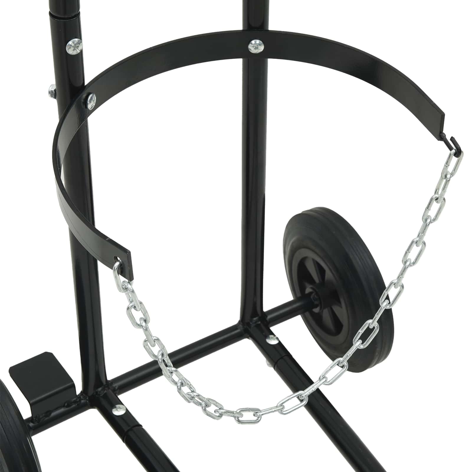 Χειροκίνητο Καρότσι Μαύρο και Κόκκινο 49 x 49 x 101 εκ Ατσάλι - Pakobazaar