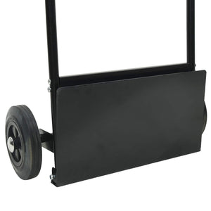 Χειροκίνητο Καρότσι Μαύρο και Κόκκινο 63 x 43,5 x 110 εκ Ατσάλι