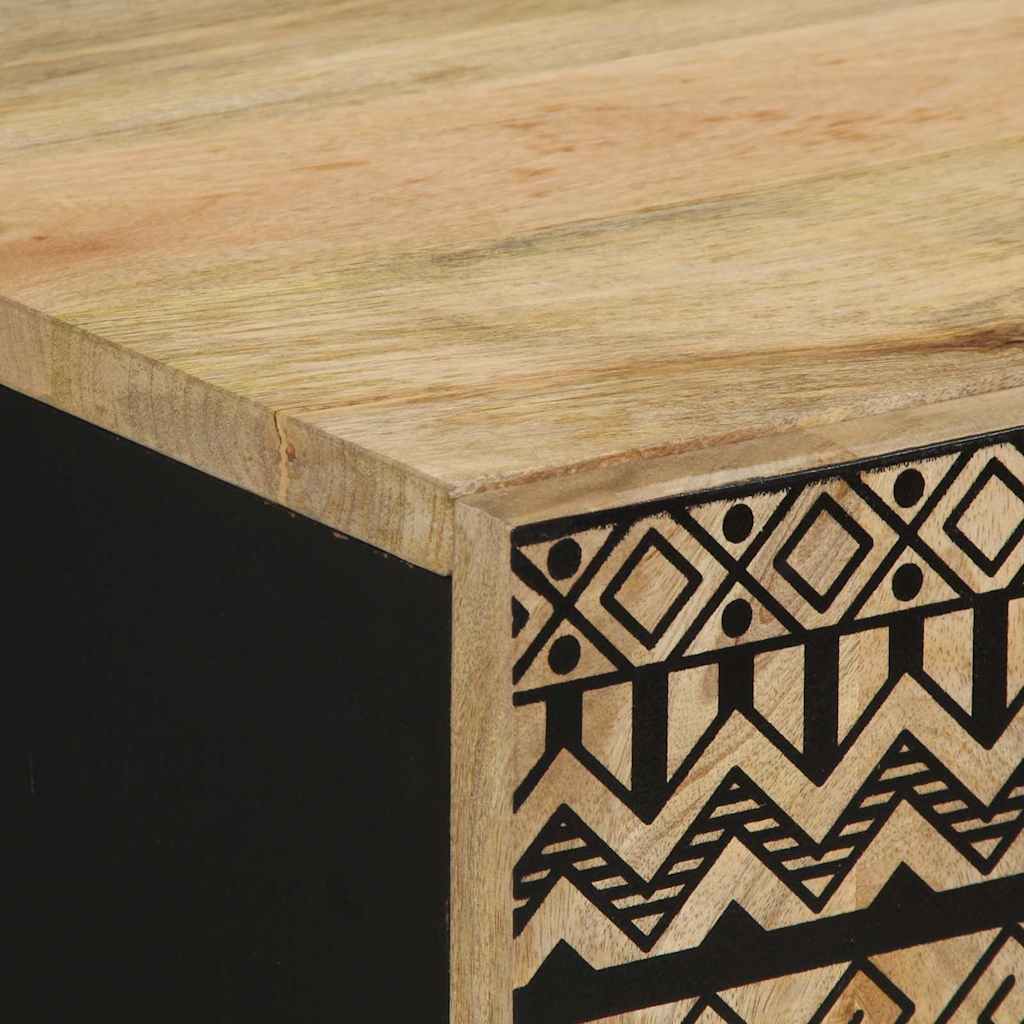 Έπιπλα Μπάνιου Σετ 2 Τεμαχίων από Μασίφ Ξύλο Μάνγκο