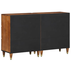 Πλαϊνό γραφείο με συρτάρι 2 pcs καφέ μελί 60 x 33 x 75 cm - Pakobazaar